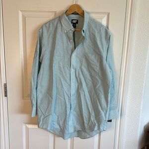 Lands' End Men's Dress Shirt - Light Blue